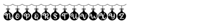 Frost and Holly Christmas Hang Font UPPERCASE