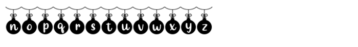 Frost and Holly Christmas Hang Font LOWERCASE