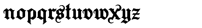 Frostbane Font LOWERCASE