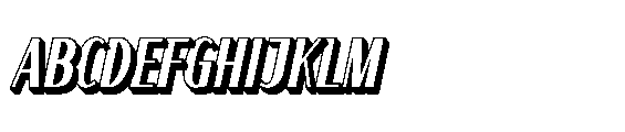 Frosteca Extrude Italic FONT