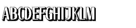 Frosteca Extrude Regular Font UPPERCASE