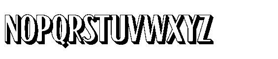 Frosteca Extrude Regular Font UPPERCASE