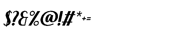 Frosteca Italic Font OTHER CHARS
