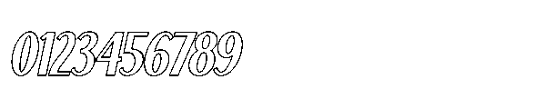 Frosteca Outline Italic Font OTHER CHARS