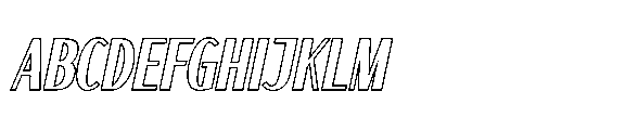 Frosteca Outline Italic FONT