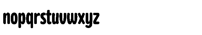 Frosting Sans Bold Font LOWERCASE