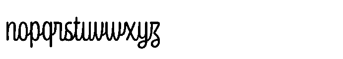 Frosting Script Thin Font LOWERCASE