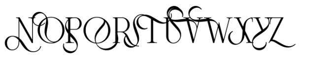 Frosty Garden Regular Font LOWERCASE