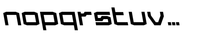 Froxa Bold Backslant Font LOWERCASE