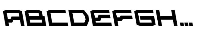 Froxa Extrabold Backslant Font UPPERCASE