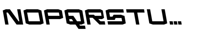 Froxa Extrabold Backslant Font UPPERCASE