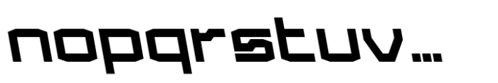 Froxa Extrabold Backslant Font LOWERCASE