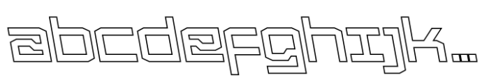 Froxa Medium Backslant Outline FONT
