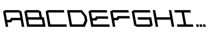 Froxa Regular Backslant Font UPPERCASE