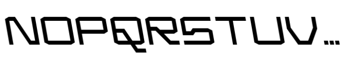 Froxa Regular Backslant Font UPPERCASE