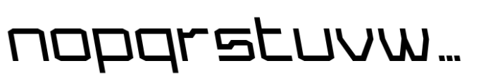 Froxa Regular Backslant Font LOWERCASE