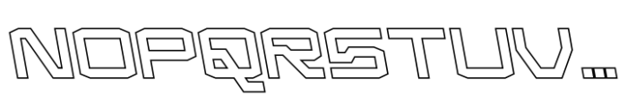 Froxa Semibold Backslant Outline Font UPPERCASE