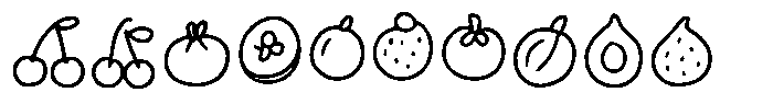 Fruit tale lineart Regular Font OTHER CHARS