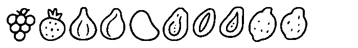 Fruit tale lineart Regular Font OTHER CHARS