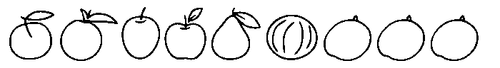 Fruit tale lineart Regular Font UPPERCASE