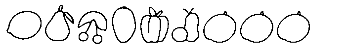 Fruit tale lineart Regular Font UPPERCASE