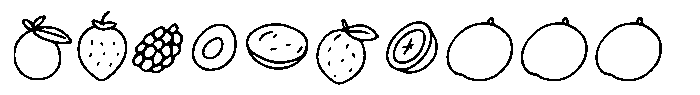 Fruit tale lineart Regular Font LOWERCASE