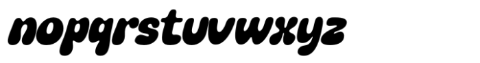 Fruity Candy Italic Font LOWERCASE