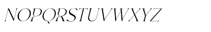 Frunchy Sage Italic Extra Light Font UPPERCASE