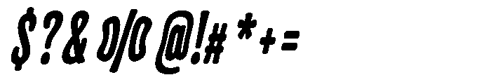 Frunkier Bold Italic Font OTHER CHARS