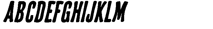 Frunkier Bold Italic Font UPPERCASE