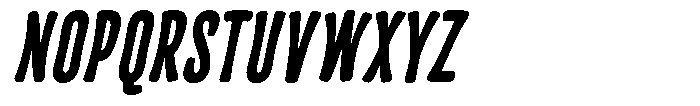 Frunkier Bold Italic Font UPPERCASE