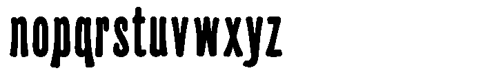 Frunkier Bold Font LOWERCASE