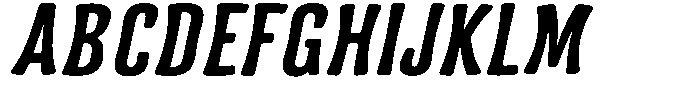 Frunkier Expanded Italic Font UPPERCASE