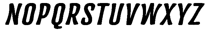 Frunkier Expanded Italic Font UPPERCASE