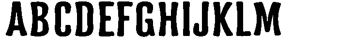 Frunkier Expanded Font UPPERCASE