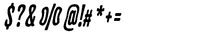 Frunkier Italic Font OTHER CHARS