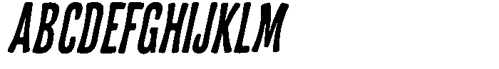 Frunkier Italic Font UPPERCASE