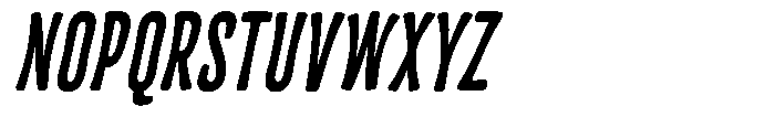 Frunkier Italic Font UPPERCASE