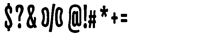 Frunkier Regular Font OTHER CHARS