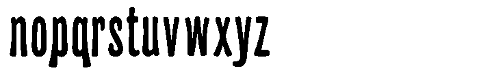 Frunkier Regular Font LOWERCASE