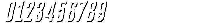 Frunkier Shadow Italic Font OTHER CHARS