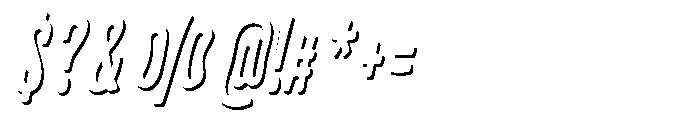 Frunkier Shadow Italic Font OTHER CHARS