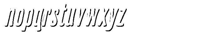 Frunkier Shadow Italic Font LOWERCASE