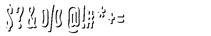 Frunkier Shadow Regular Font OTHER CHARS