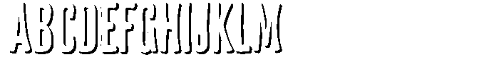 Frunkier Shadow Regular Font UPPERCASE