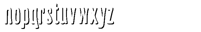Frunkier Shadow Regular Font LOWERCASE