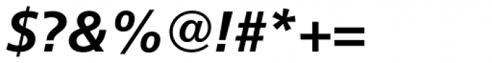 Frutiger Cyrillic 66 Bold Italic Font OTHER CHARS
