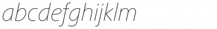 Frutiger Next Cyrillic Ultra Light Italic Font LOWERCASE
