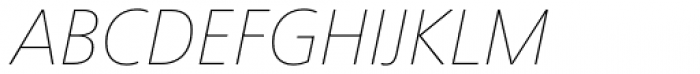 Frutiger Next Greek Ultra Light Italic Font LOWERCASE