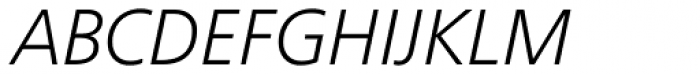 Frutiger Next Light Italic Font UPPERCASE